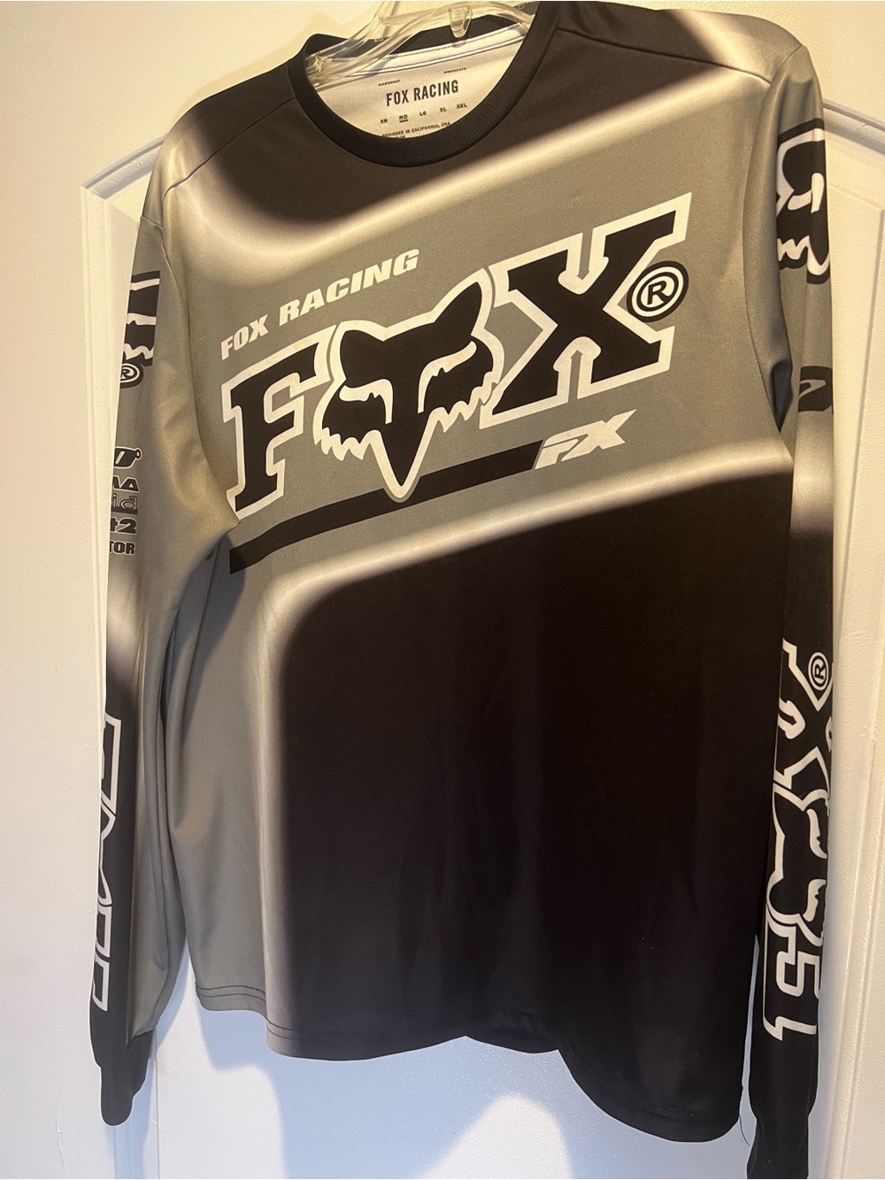 Fox Racing Long Sleeve Jersey - Black & Gray Fade